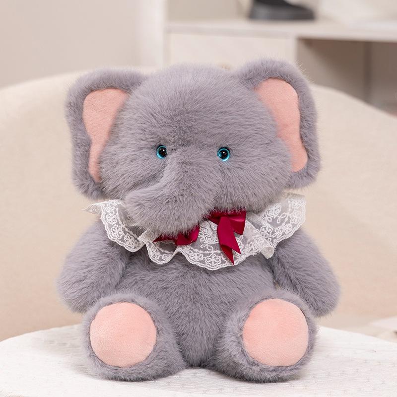 Cute Cute Baby Elephant Doll Plush Toy Elephant Doll Girl Bag Child Company Soothing Doll
