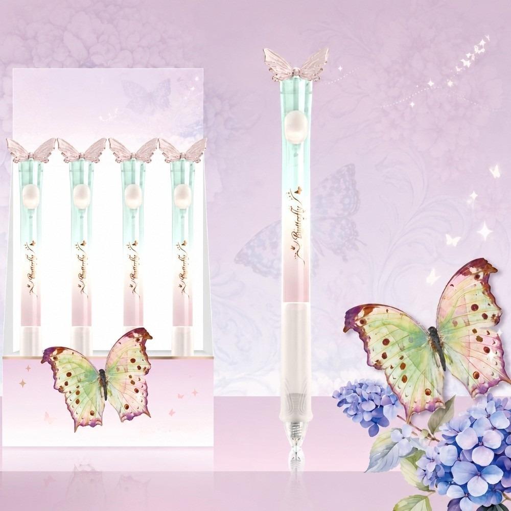 Smooth Writing Butterfly Pen with Moving Wings 0.5mm Black Ink Pens Gifts Gel Pens Student Writing