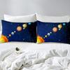 Space Planet Pattern Mattress Four-piece Bedding Set Bedroom Dormitory Bedding Decoration