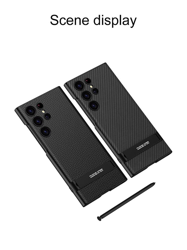 Samsung S24/S24Plus/S24Ultra Ultra-thin Leather Stand Phone Case