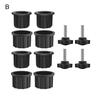 6/8/12Pcs Umbrella Stand Parts Replacement Weather-Resistant Parasol Stand Accessories Heavy Duty Umbrella Base Bracket with M8 Screws
