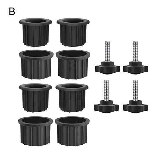 6/8/12Pcs Umbrella Stand Parts Replacement Weather-Resistant Parasol Stand Accessories Heavy Duty Umbrella Base Bracket with M8 Screws