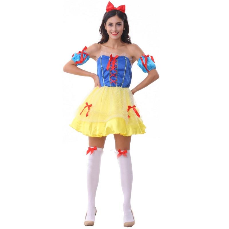 

Костюм Белоснежки на Хэллоуин, косплей, сексуальная униформа, сценический костюм для выступления XL
