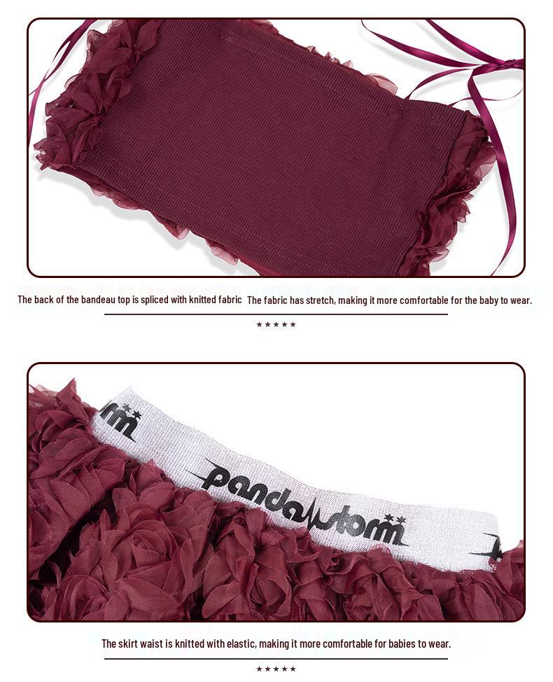 Ensemble Bandeau Jupe Jazz Doux et Élégant pour Filles - Parfait pour la Danse de Rue, le Défilé de Mode ou la Performance