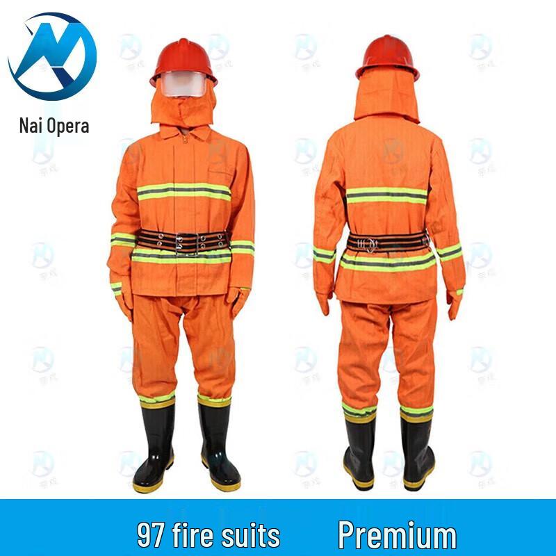 Naixi Firefighter 6-Piece Protective Suit - Premium Cotton