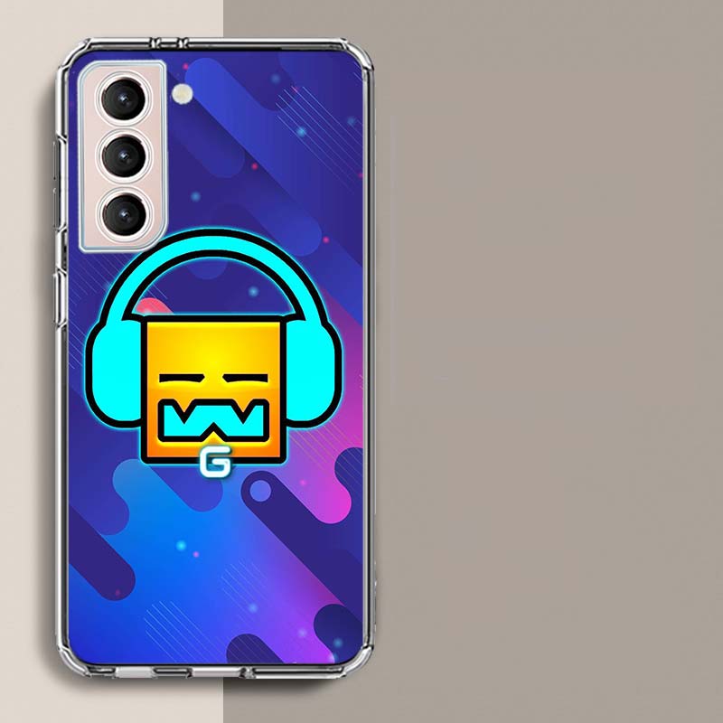 Geometry Dash Phone Case For Samsung A17 A56 A36 A26 A16 A55 A35 A25 A15 A05S Galaxy A71 A51 A41 A31 A21S A70 A50 A40 A30 A20S A