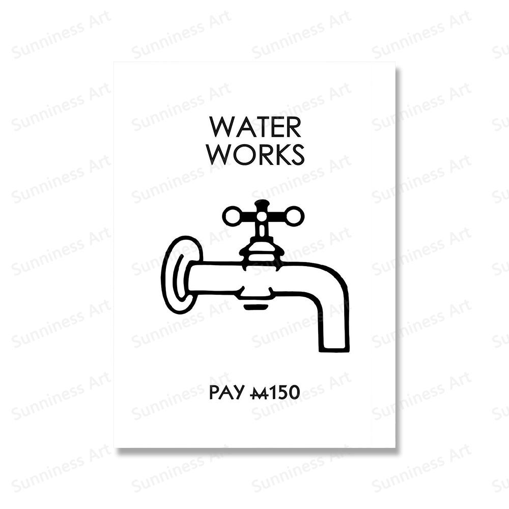 Save Water Laundry Posters Canvas Paintings Colorful Retro Inspired Quote Wall Art Prints Pictures for Bathroom Home Decoration