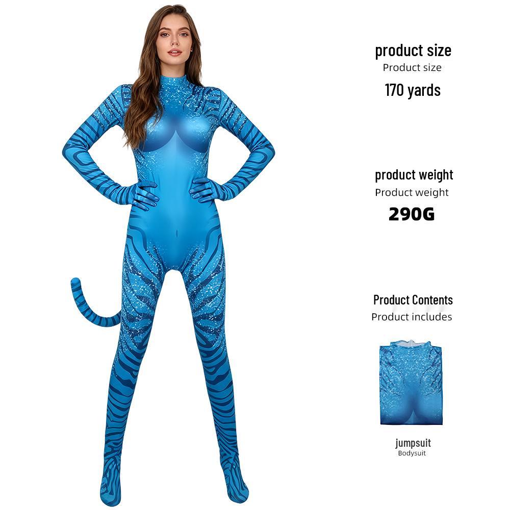 Avatar 3 Kids Cosplay Costume: Stage Performance Jumpsuit for Role-Playing