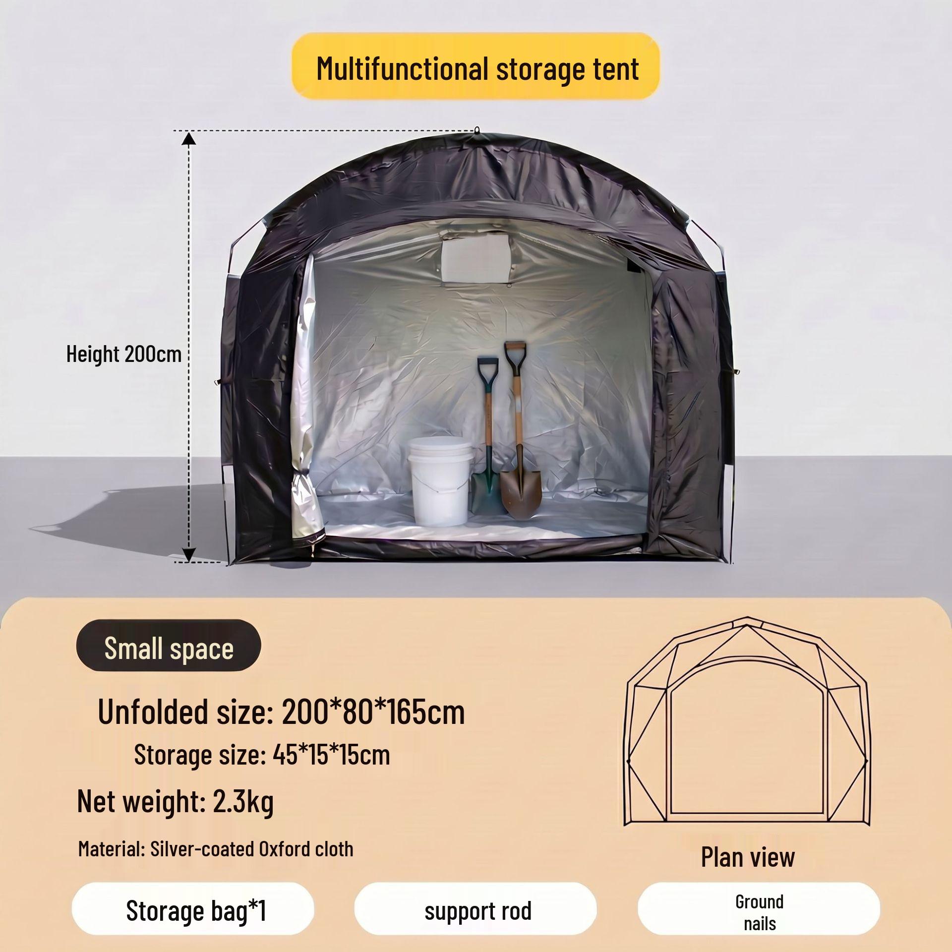 Rainproof Bicycle Tent: Outdoor Dust Cover & Portable Folding Storage Shed 1-4 Bicycles