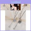 Elegant Korean Style Smiley Face Necklace Featuring Sparkling Rhinestone Details
