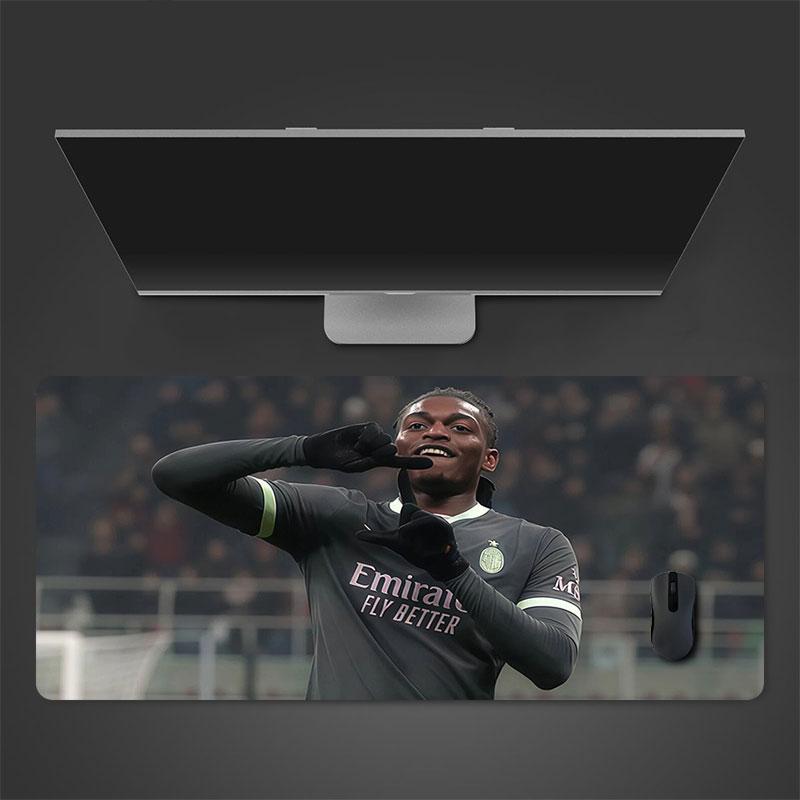 Rafael Leao Mouse Pad, Large Gaming Desk Mat, Non-slip XXL Mousepad for Laptop & Tablet, Mini PC Playmat with Stitched Edges
