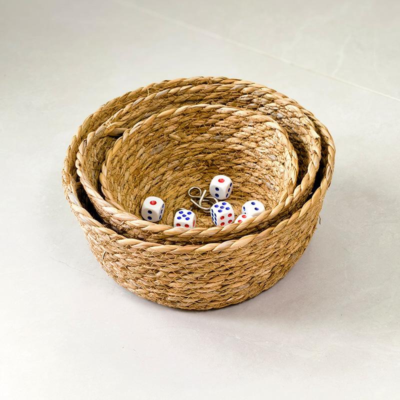 Simplicity, Woven Flowerpot, Multi-purpose, Woven Basket, Desktop Storage, Home Decor, Rattan Weaving, Breathable Flower Basket