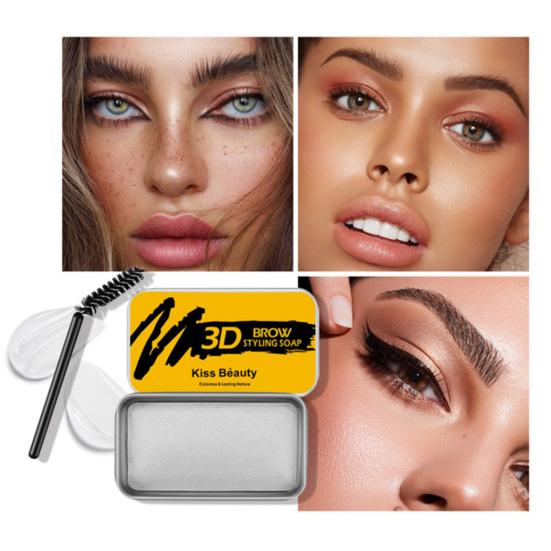Long Lasting Waterproof Brow Setting Eyebrow Dyeing Cream with Brush Makeup Kit