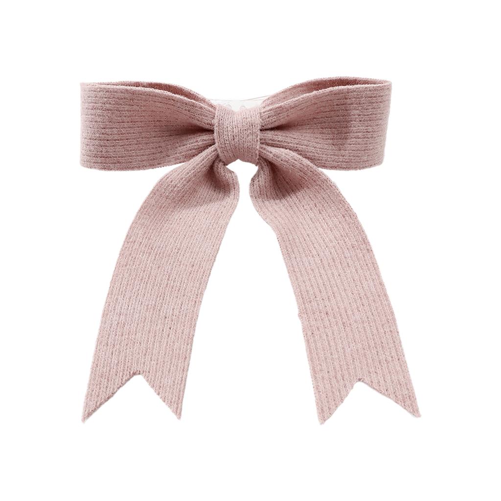1pc Autumn and Winter Simple Woolen Knit Dovetail Bow Streamer Hair Claw Clip Hair Ornament is suitable for women to wear