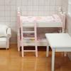 Dollhouse Bunk Bed Multifunctional Solid Scale 1:12 Miniature Funiture Decor Bunk Bed for Girls