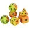 7pcs Polyhedral Glow In The Dark Effect Dice with Tube for DND COC Cthulhu TRPG Running Team Table Game Dnd Dice Set