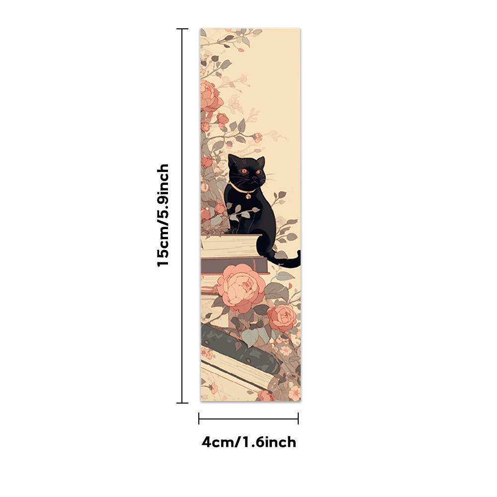 32pcs, retro girl and Cat reading bookmarks, perfect for teachers, readers and book lovers, a perfect birthday gift