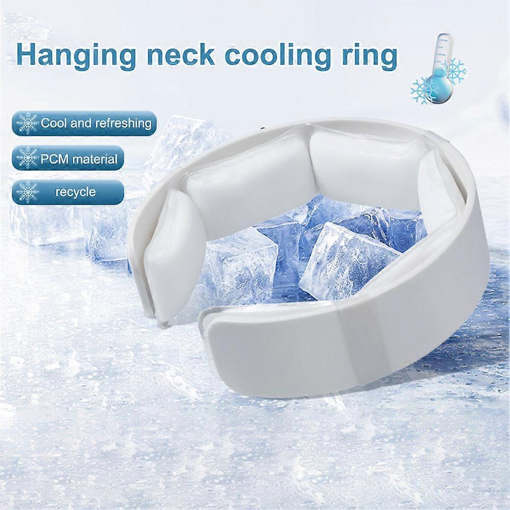Cooling Neck Ring with PCM, Reusable Ice Neck Ring for Summer, Outdoor Sports, Hot Flash Relief(China Mainland)