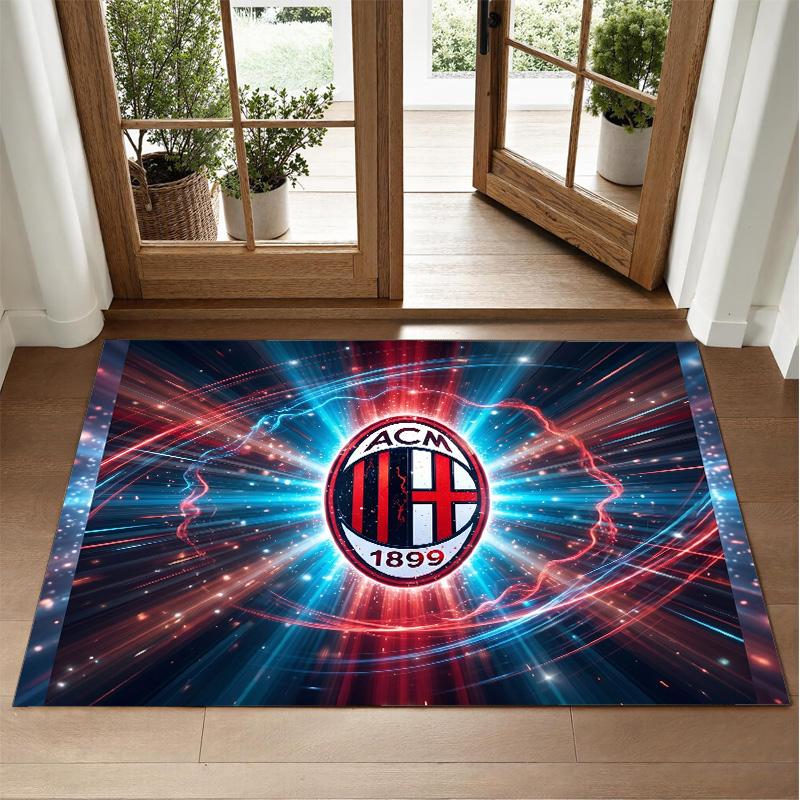 AC Milan Design Crystal Velvet Rug Soft Decorative Mat for Bedroom Entrance