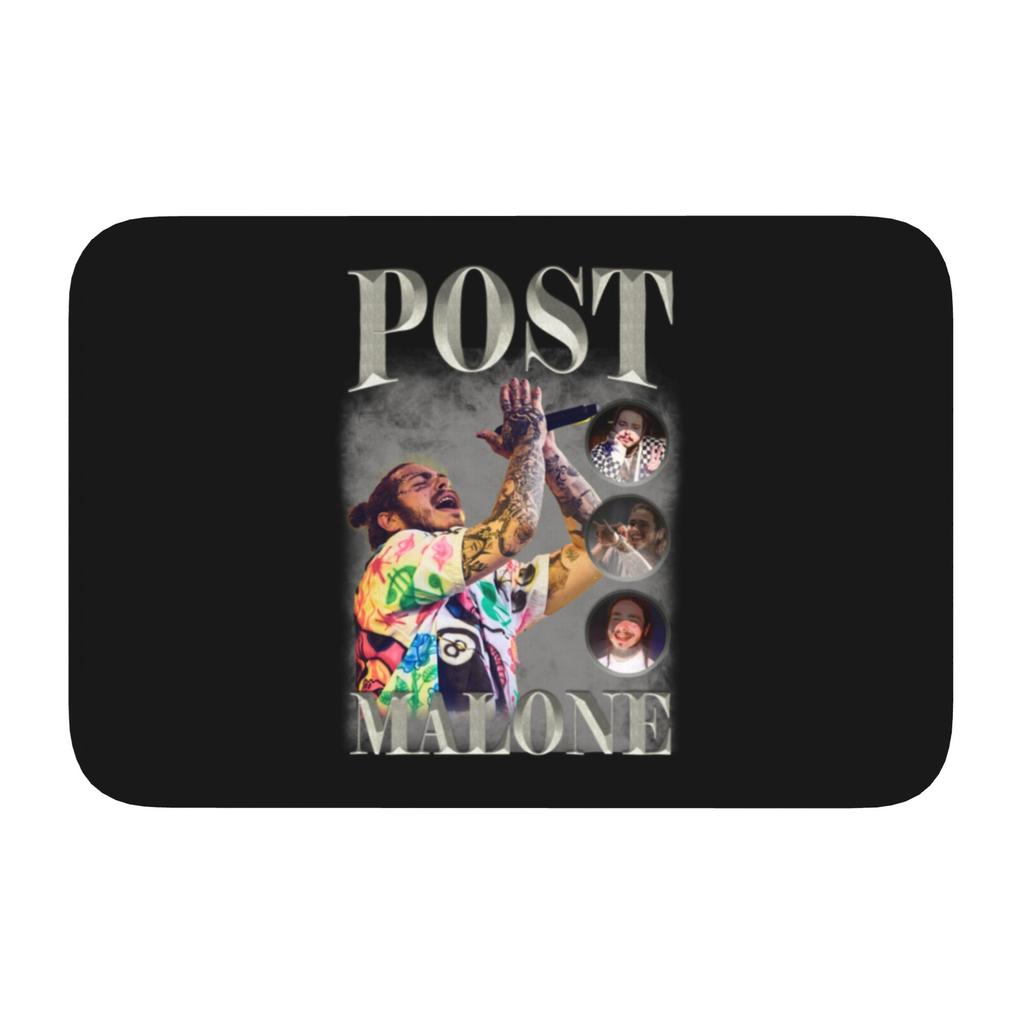 Custom Posts Malones American Popular Rapper Front Door Floor Entrance Mat Indoor Bath Kitchen Doormat Garage Carpet Rug
