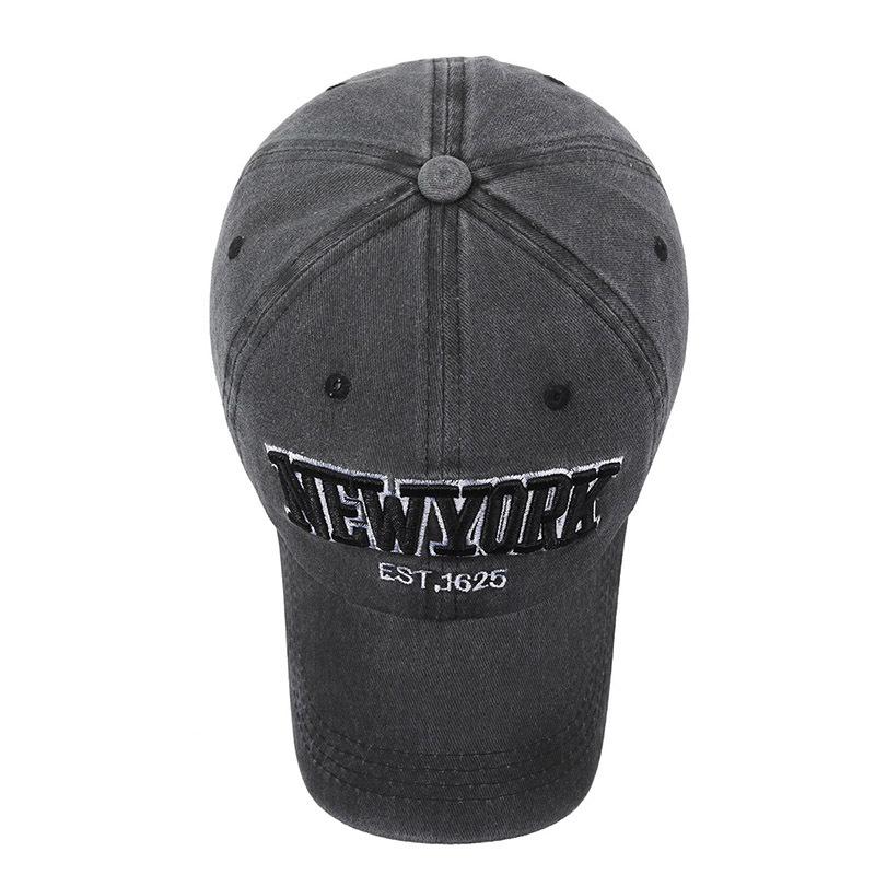 Hat Men's Trendy Casual Retro Baseball Cap Fashion Old Washed Cloth Sun Protection Sun Hat Korean Version Women's Cap