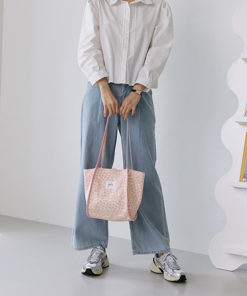 Atil Studio Floral Cozy Tote And Shoulder Bag _ [Pink]