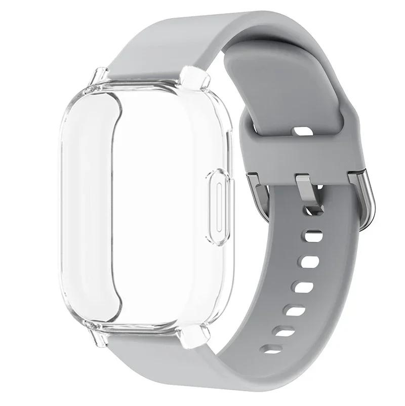 Protector Case+Silicone Strap For Xiaomi Redmi Watch 5 active/5 Lite Full Cover Screen TPU Soft Shell and Breathable Sport Bands