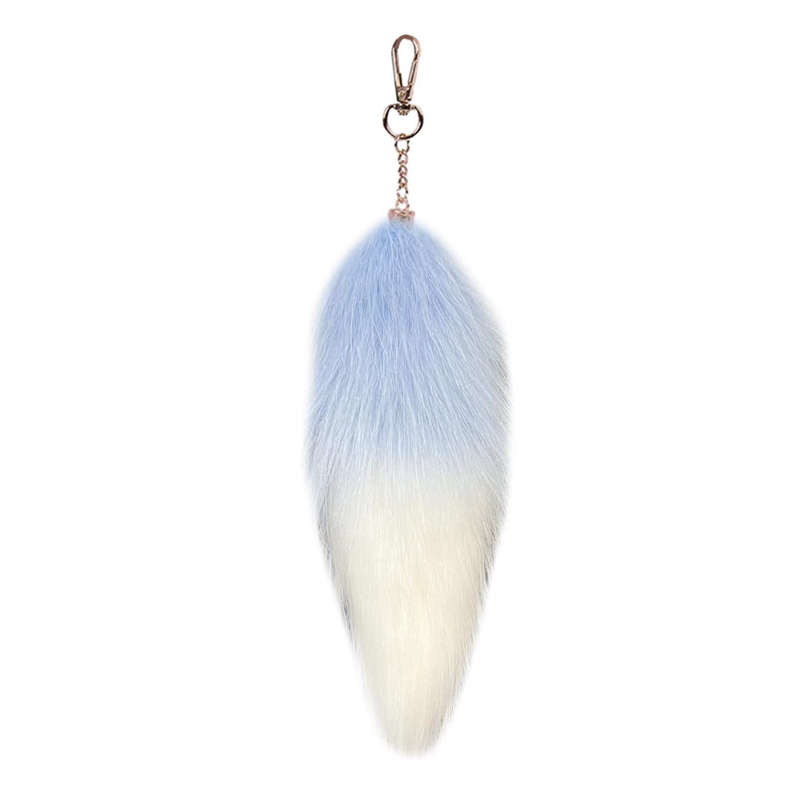 

Брелок в виде реалистичного лисьего хвоста длиной 20 см, декоративный брелок, плюшевая подвеска для сумки, рюкзака