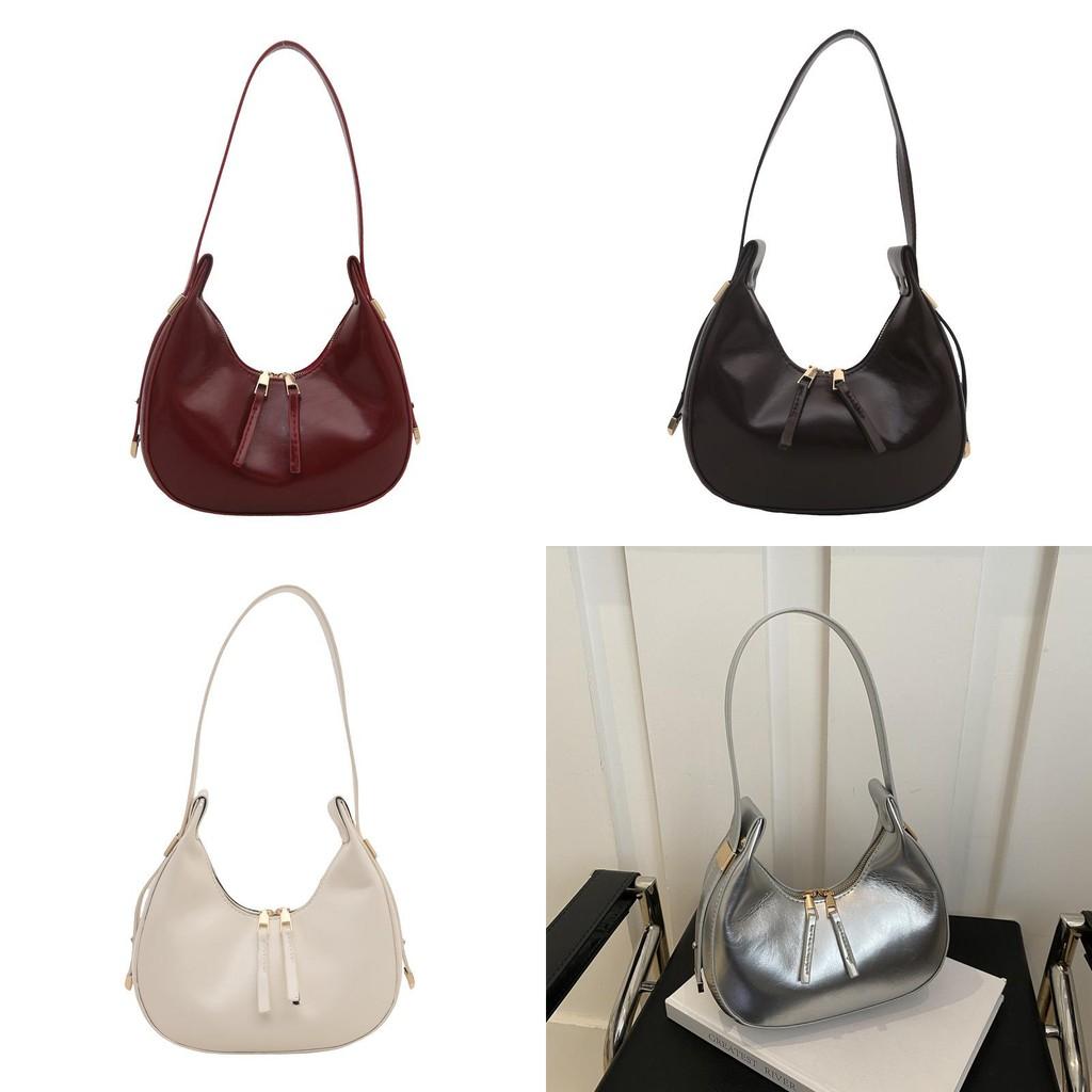 Borsa a Spalla alla Moda a Forma di Raviolo d'Acqua in Pu con Dettagli a Cucitura per Street Style