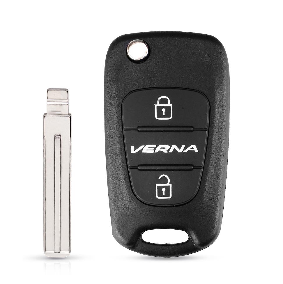 3x Klappbarer Fernbedienungsschlüsselanhänger Hülle für Hyundai I30 Ix35 Picanto Solaris Rio Kia K2 K5 Sportage Verna