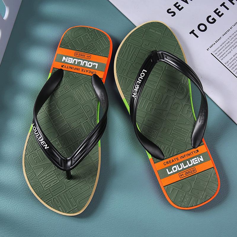 2025 new flip-flops men's summer casual Korean version men's cool slippers non-slip outer slippers men's