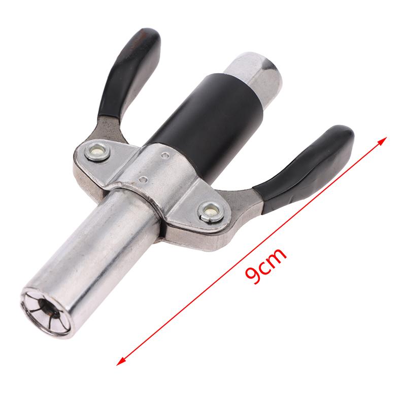 Double Handle Grease Gun Coupler 12000 PSI High Pressure Grease Nozzle Oil Pump Car Syringe Lubricant Tip Repair Accessories