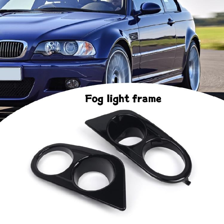 Replace 51112695255 51112695256 for E46 2 Door 2001-2006 Auto Accessories Car Front Bumper Fog Light Lens Cover