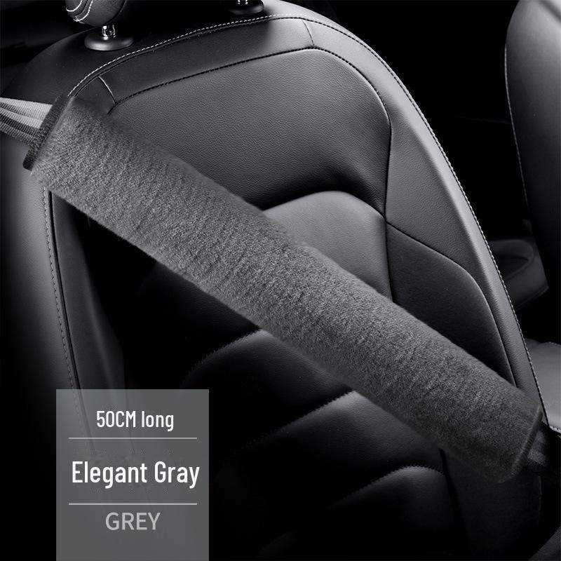 

Дышащий чехол для ремня безопасности для легковых и грузовых автомобилей: Наплечник из плюша 27x50 см, устойчивый к истиранию и износу, теплый и уютный. 50cm