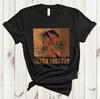 Vintage Built By Black History Cool Black History Month Afro Woman Pride T-Shirt