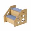 Carpeted Pet Steps Non-Slip for Bed Access, Senior Dogs