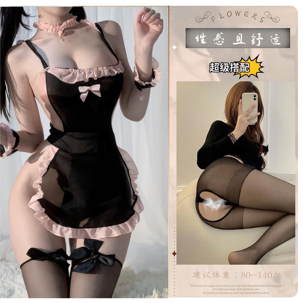 Sexy Lingerie Maid Uniform Pure Desire Suit Seduction Passion Free Sexy Pajamas Flirting Lingerie Large Size