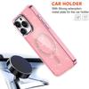 For iPhone 16 Pro Magnetic Case Glitter Design TPU+PC Phone Cover