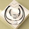Exaggerated Necklace Bracelet Bohemian Jewelry Sets Women Beach Style Fashion Golden Silver Color Chain Jewelry Set
