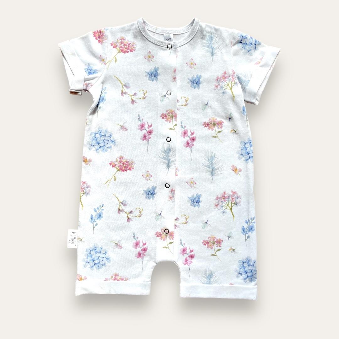 

Ромпер з шапочкою Гортензія 680-740mm білий