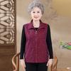 Spring & Autumn Loose Sleeveless Vest for Middle-aged and Elderly Women