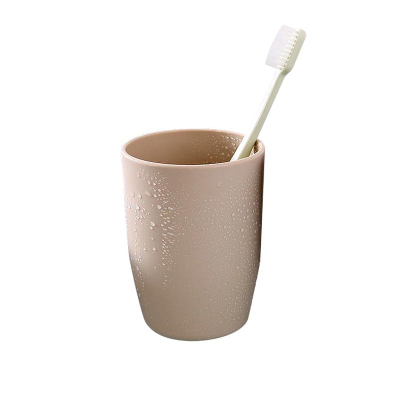 

Стаканы для ванной Пластиковый стакан для полоскания рта Кофе Чай Вода Кружка для дома и путешествий Простой однотонный держатель для зубных щеток Посуда для напитков Чашка светло-синий