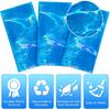 3 Pcs Iridescent Ocean Waves Tablecloths, 54 x 108 Inch Disposable Plastic Ocean Table Cloth, Water Print Tablecloths Ocean Table Cover for Beach