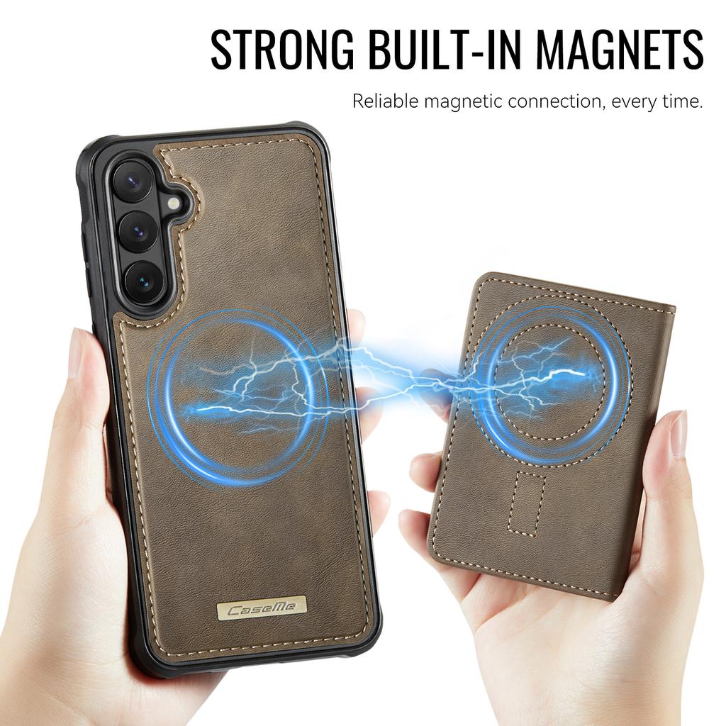 Für Samsung Galaxy S26+ Magnetische Hülle CASEME ME80 Serie Leder PC TPU Handyhülle mit abnehmbarem Portemonnaie