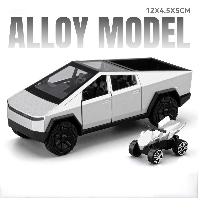 1:36 Legierung New Energy Pickup Modell Spielzeug Druckgussauto Hinterrad Rückstellkraft Türen Können Geöffnet Werden Miniaturfahrzeuge Kinderspielzeug