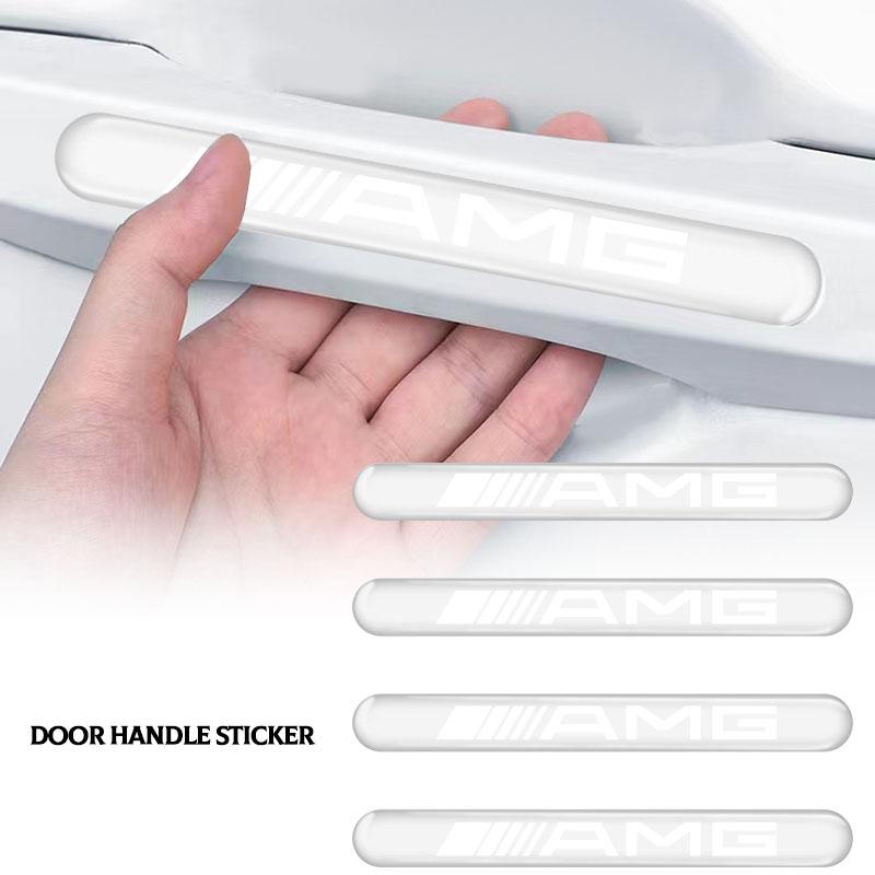 For Mercedes-Benz amg C500 C200 C300 A B C E GLA CLA GLK GL ML GLE Car Sticker Door Handle Protective Film with Car Door Sill Protector Stickers