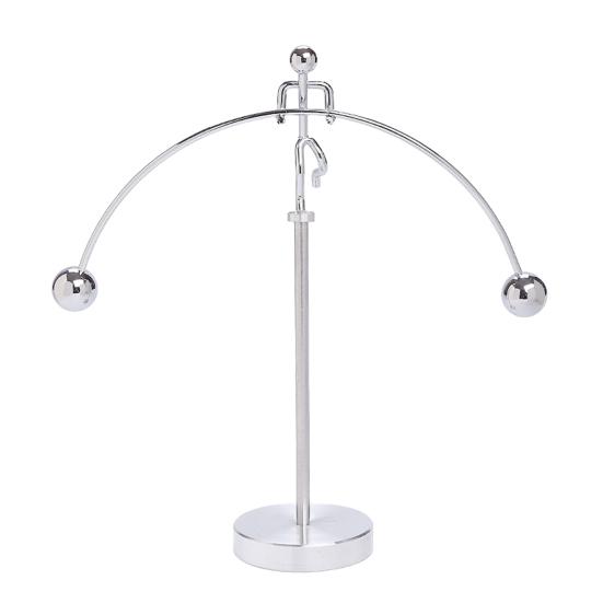 Balance Art Sculpture Interactive Kinetic Decoration Surfing Figure Skier Balancing Tabletop Figurine for Stress Relief Home Office Desk Shelf