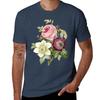 Vintage Watercolor Flowers TShirt Casual Trendy Short Sleeve TShirt