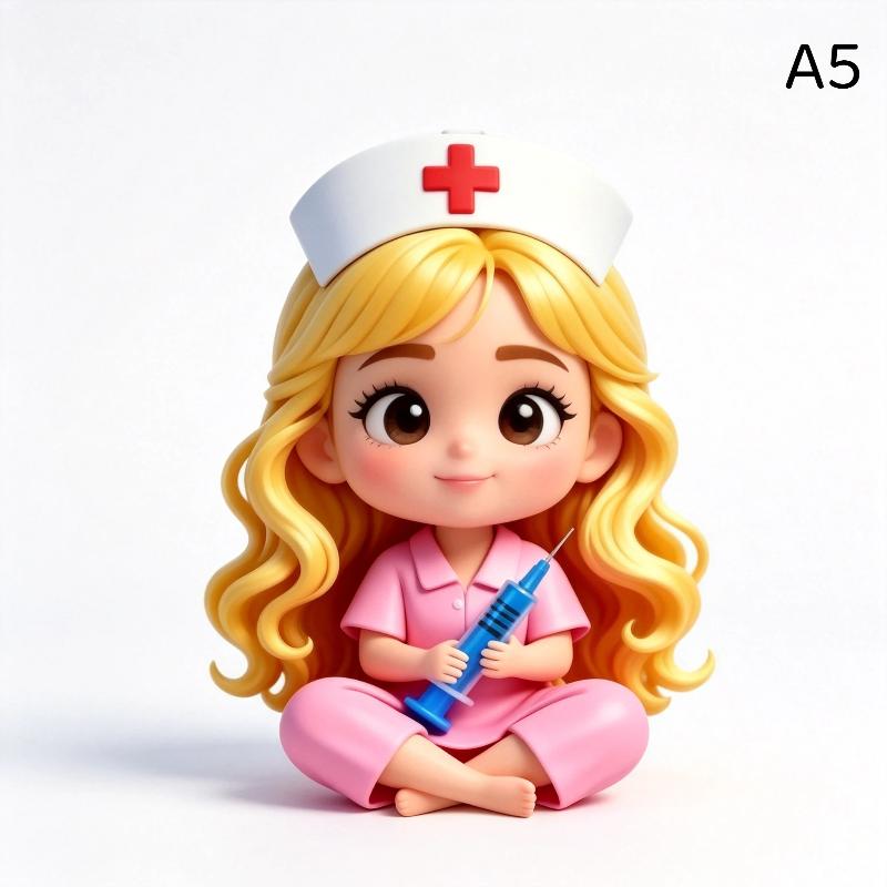 1 Stück Süßer Figuren Schlüsselanhänger 2D Flach Acryl Cartoon Arzt Krankenschwester Schlüsselanhänger Rucksack Hängeanhänger Für Medizinisches Personal Paar