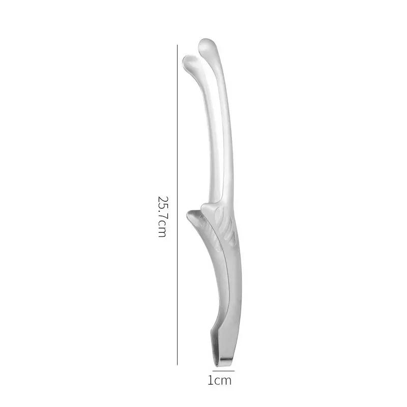 1Pc Food Clip Stainless Steel Barbecue Clips Portable Outdoor Grilling Tweezers Non-Slip Steak Tongs Kitchen Cooking Tools
